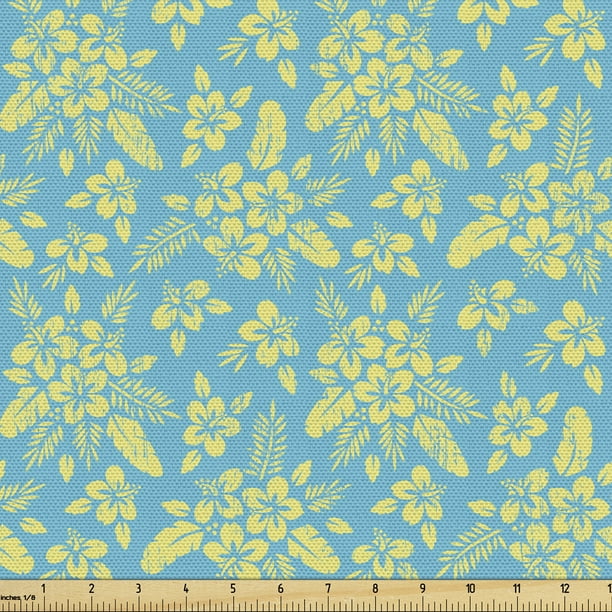 Spotted Acorns Flower Leaf Branches 100% Cotton Fabric Spotted Acorns Flower Leaf Branches 100% Cotton Fabric